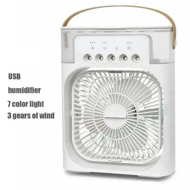 CooliPop™ 3-in-1 Air Cooler Fan – Mist Spray, LED Light & Humidifier