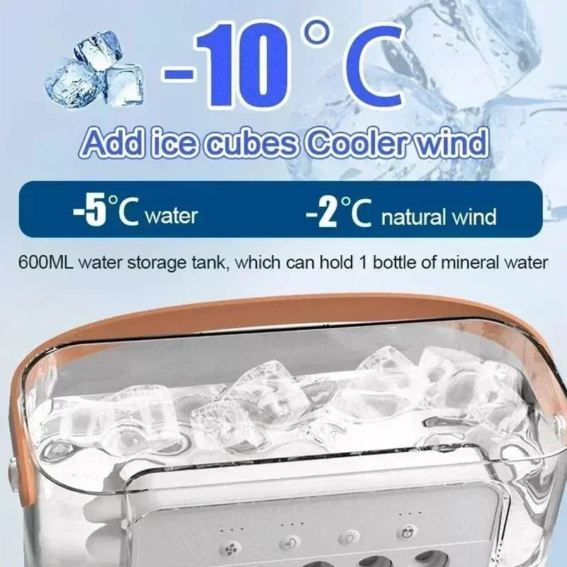 CooliPop™ 3-in-1 Air Cooler Fan – Mist Spray, LED Light & Humidifier