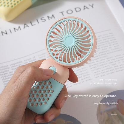 CooliPop™ Pastel Breeze – Portable Mini Fan with USB Rechargeable Battery