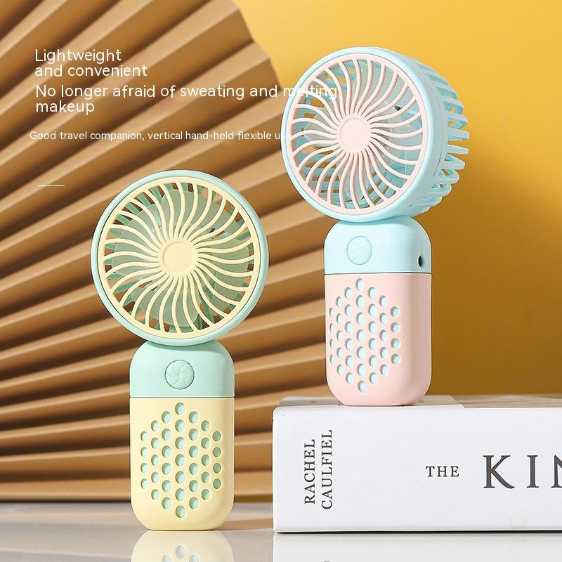 CooliPop™ Pastel Breeze – Portable Mini Fan with USB Rechargeable Battery