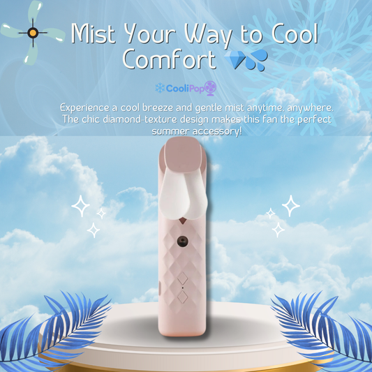 CooliPop™ MistyBreeze – 2-in-1 Spray Fan & Mini Air Conditioner