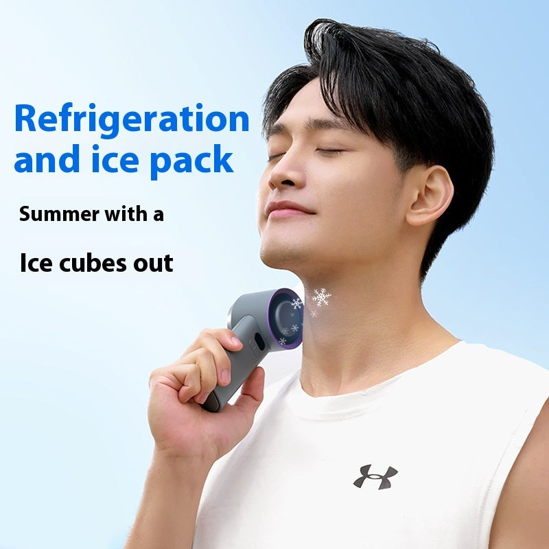 CooliPop™ IceBlast Handheld Fan – With Digital Display & 3600mAh Power