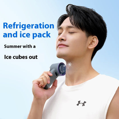CooliPop™ IceBlast Handheld Fan – With Digital Display & 3600mAh Power