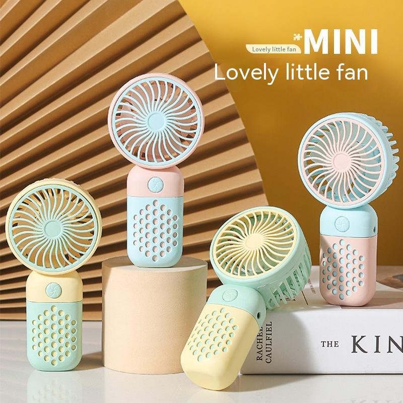 CooliPop™ Pastel Breeze – Portable Mini Fan with USB Rechargeable Battery